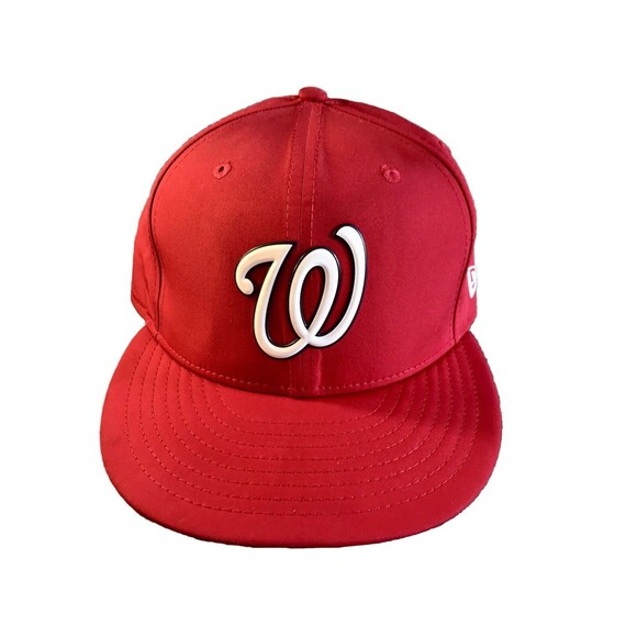 New Era Authentic Washington Nationals Baseball Fitted Hat 7 5/8 - Picture 1 of 5